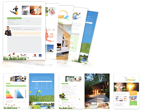 brochure 16 pages pour entreprise d'énergies renouvelables d'aix-en-provence