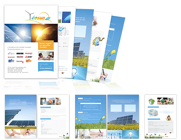 brochure 12 pages pour entreprise d'énergies renouvelables d'aix-en-provence