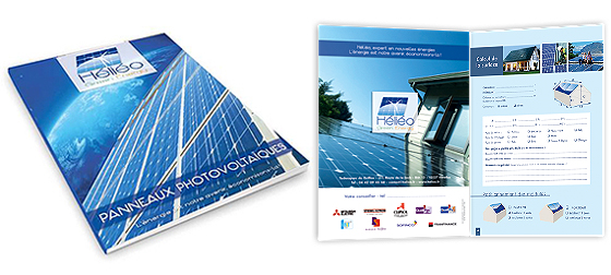 brochure d'énergie verte pour société Héliéo Vitrolles